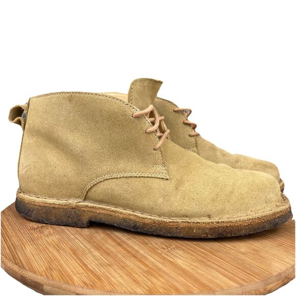 Clarks Chukka Ankle Leather Boots Suede Shoes Size 9.5 M Tan - Picture 10 of 10